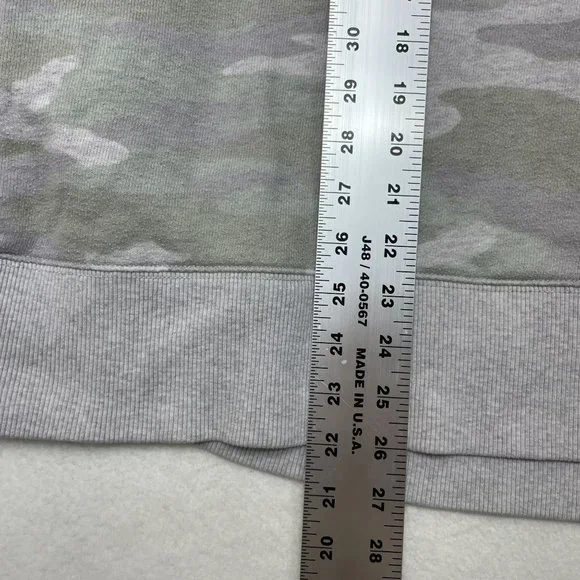 Aerie Oversized Camo Sweatshirt Size XL Green Muted Terry Loungewear Athleisure - Picture 5 of 10